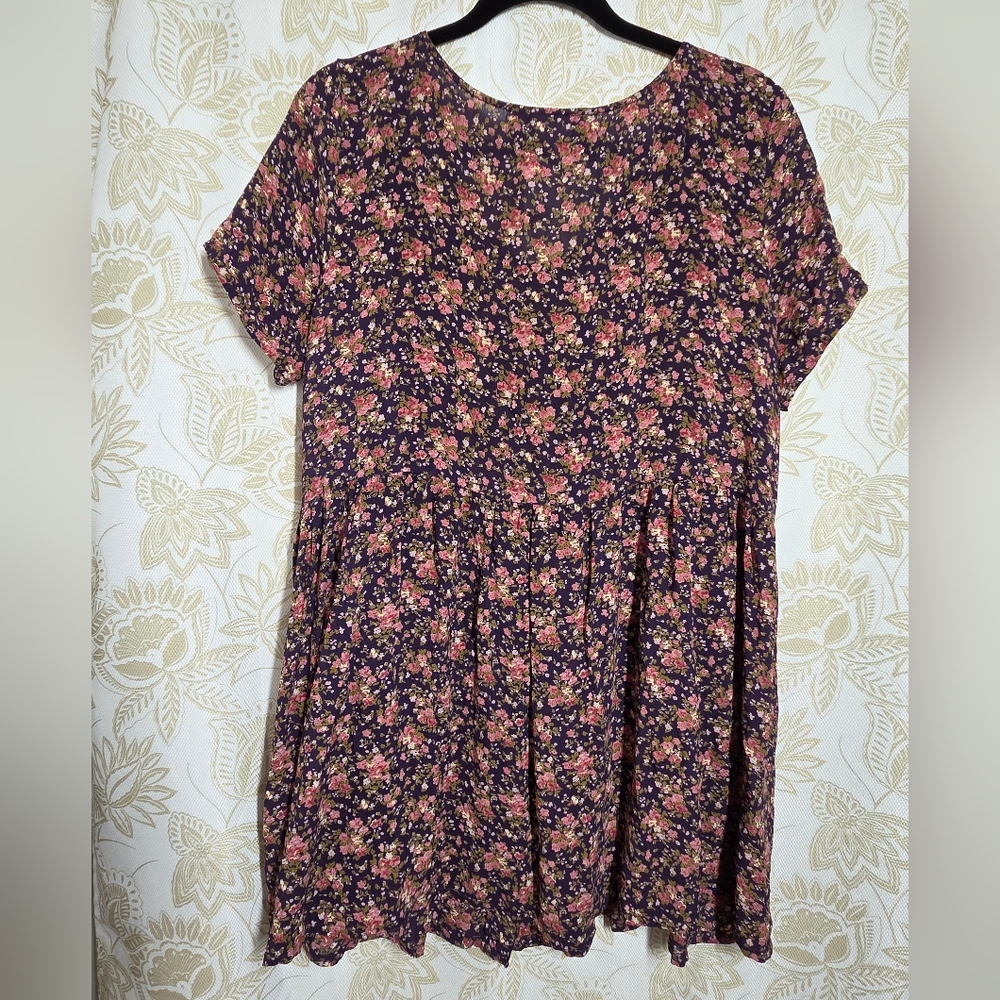 Floral Print Women's Dress - Picture 2 of 6